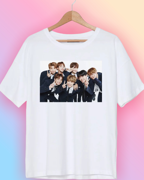 

Футболка Bangtan boys БТС BTS Белая Размер, Белый