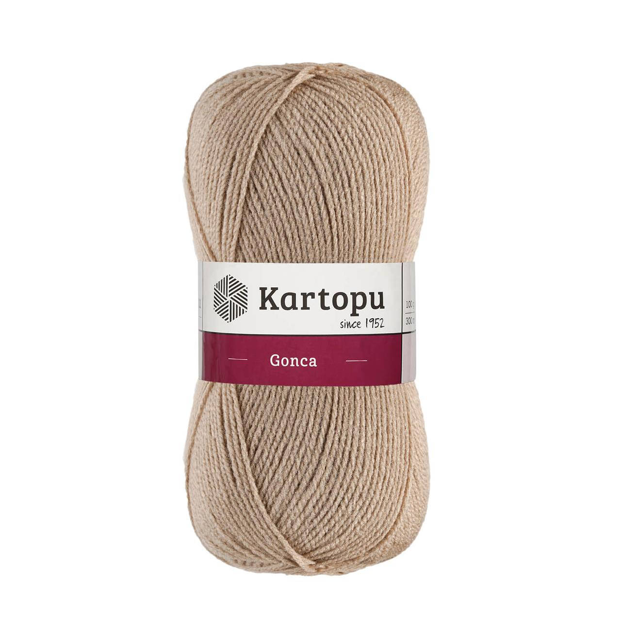 

Kartopu Gonca (Картопу Гонка) № 880 беж (Пряжа акрил, нитки для вязания), Бежевый