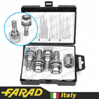 

Болты секретки М12х1.25х17мм Прессшайба Вращающееся кольцо (Peugeot, Citroen)