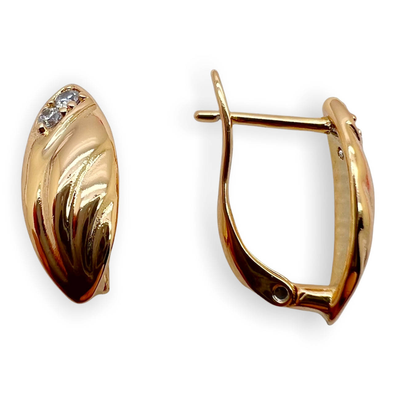 

Серьги из медзолота xuping. 18k