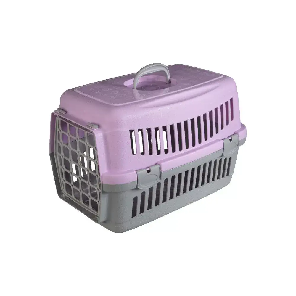 

Контейнер-переноска для собак и котов с пластиковой дверью AnimAll 48.5 × 32.5 × 32.5 см до 6кг серо-фиолетовы, Фиолетовый