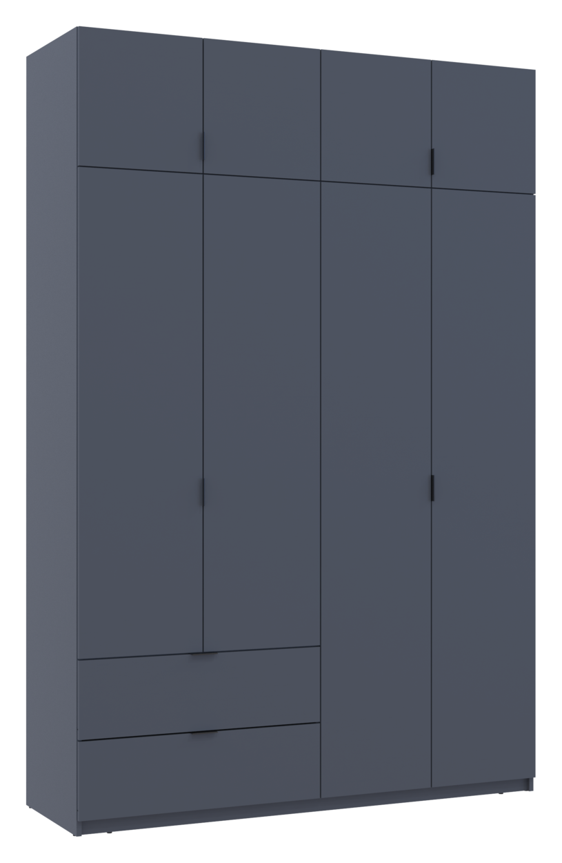 Розпашна Шафа для одягу Doros Лукас Графіт/Графіт 160х50х240 (80736287) 2