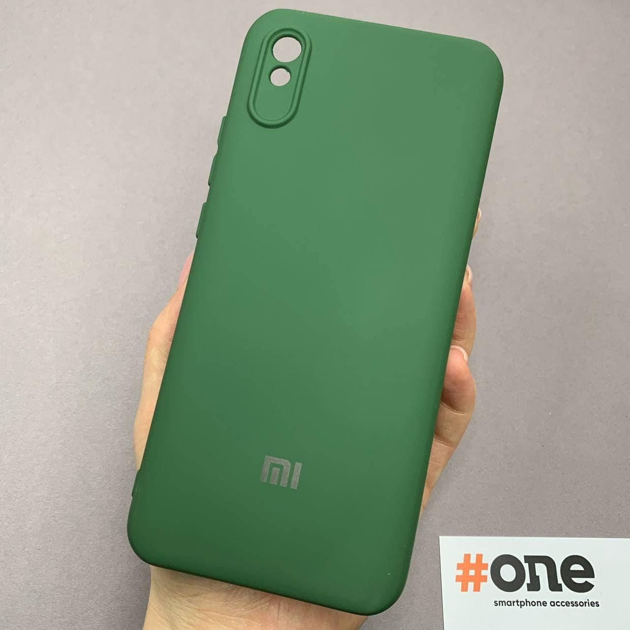 

Чехол для Xiaomi Redmi 9A с микрофиброй с защитой для камеры чехол на телефон сяоми редми 9а зеленый CMR, Зелёный