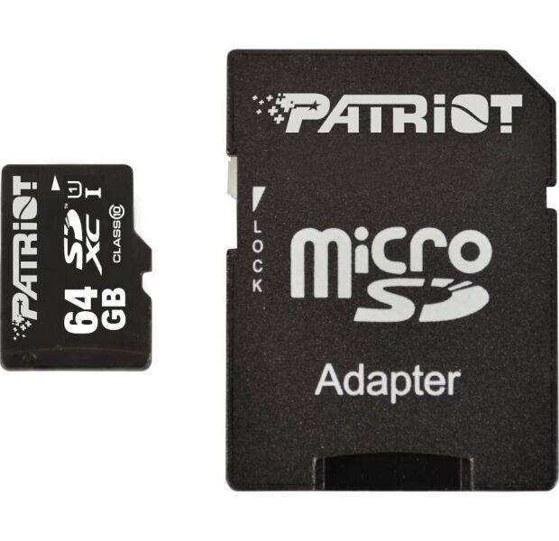 

Карта памяти Patriot LX Series microSDXC 64Gb class 10