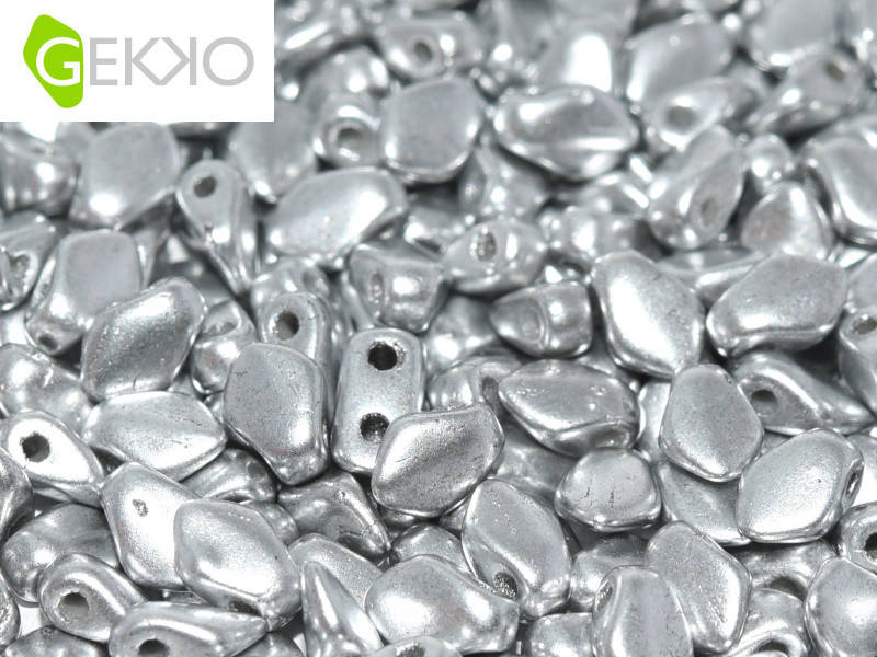 

Gekko 3 x 5 mm Aluminium Silver Чеські намистини. 3 грами (50 шт)