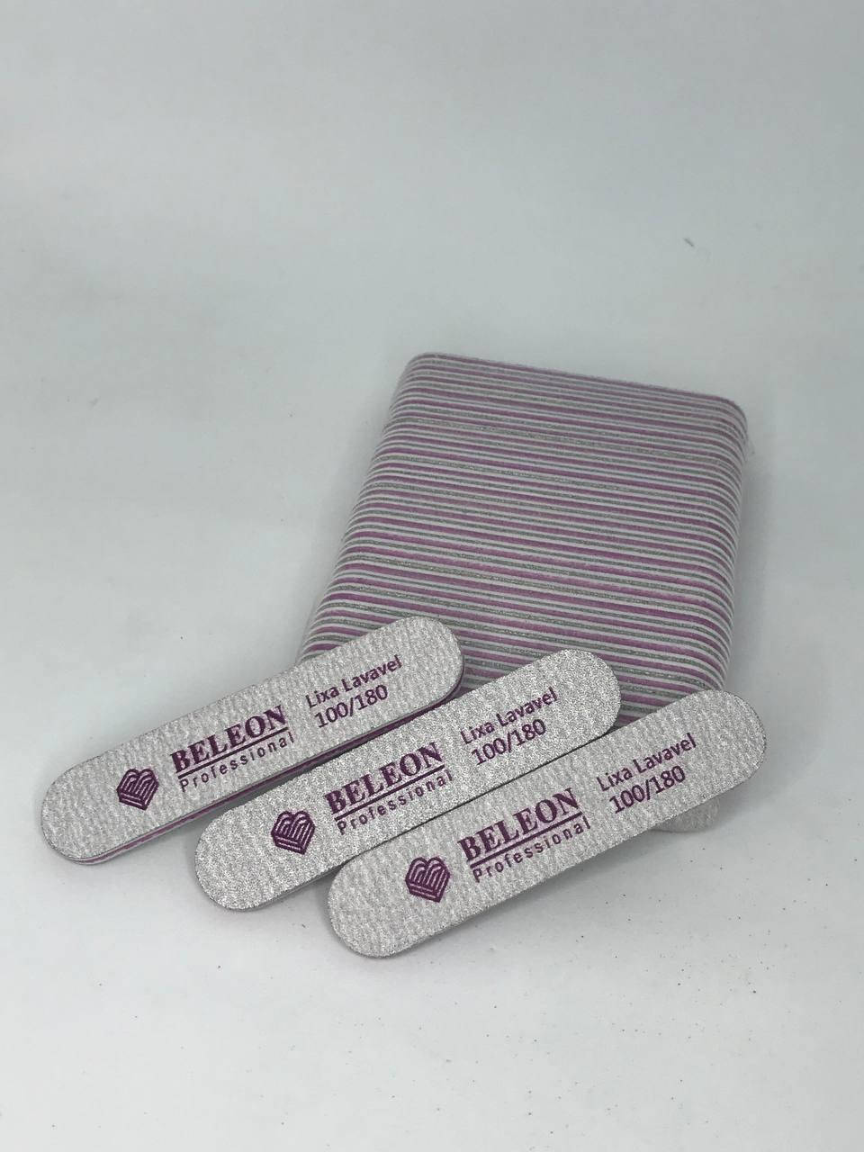 

Пилка для ногтей mini BELEON 100/180, 25шт/уп.