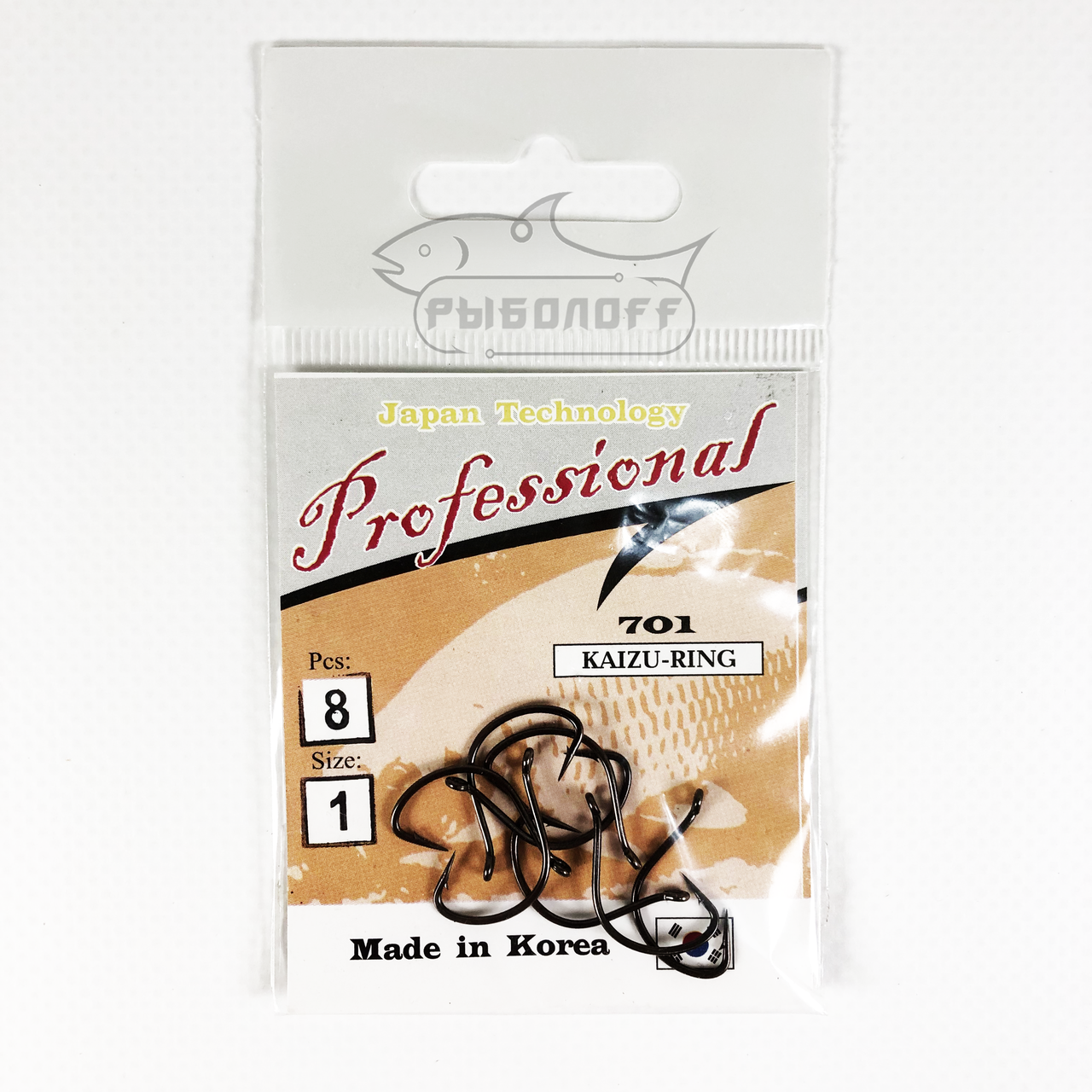 

Крючок Professional 701 размер 1 количество 8