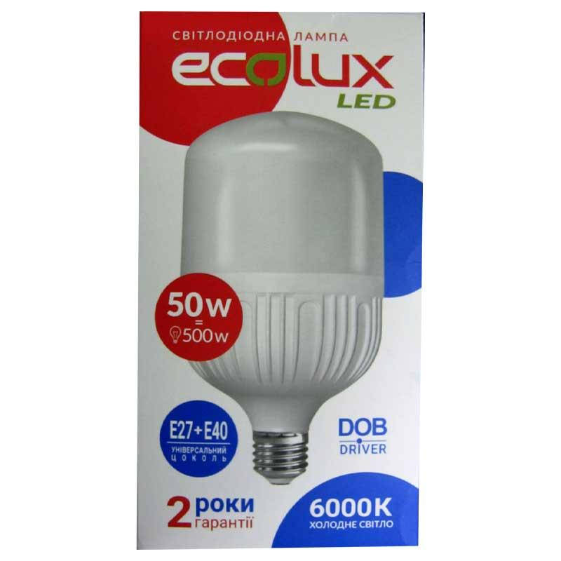 

Лампочка светодиодная Ecolux EX50L 50W E27 6000K . 4500Lm