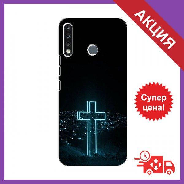 

Чехол с принтом для TECNO Spark 4 / Чехол с картинкой на Техно / Чехол для TECNO Spark 4 (Крест-синий)