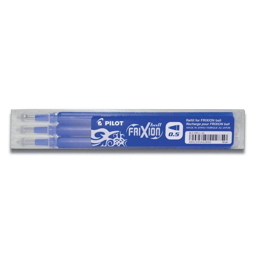 

Набор стержней 3 шт для ручки Pilot Frixion 0,5 mm, синие BLS-FRP5-L, Синий