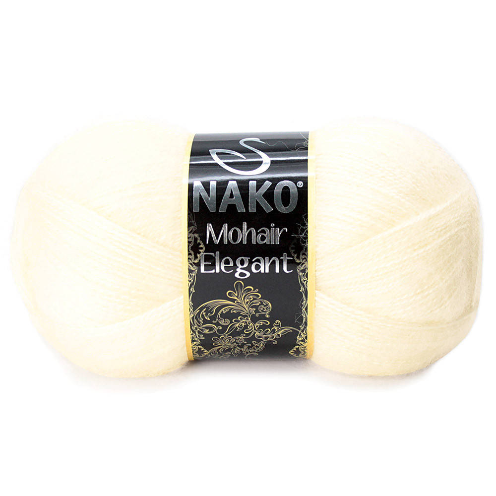 

Nako Mohair Eligant молочный № 256 / Delicate 6103