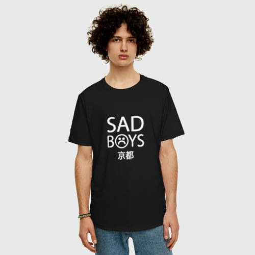 

Футболка Sad Boys черная с логотипом, унисекс (мужская, женская, детская)