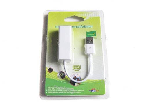 

USB сетевая карта RJ45 белая 10/100 мбит