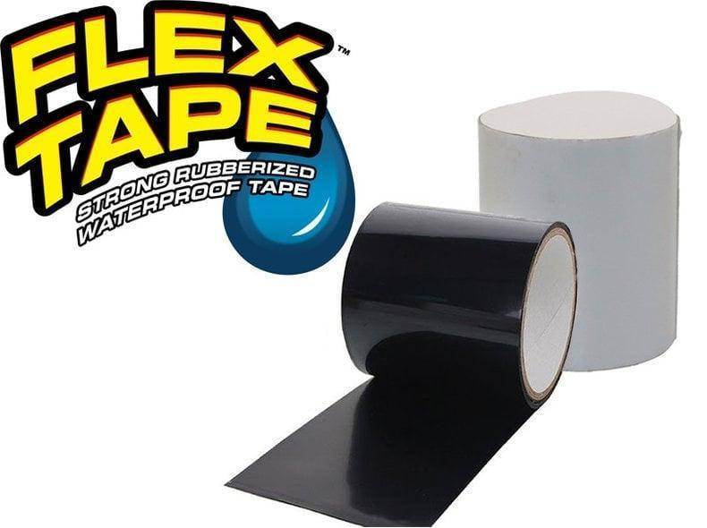 

Прочная, прорезиненная, водонепроницаемая лента Flex Tape 10х150см, Черный