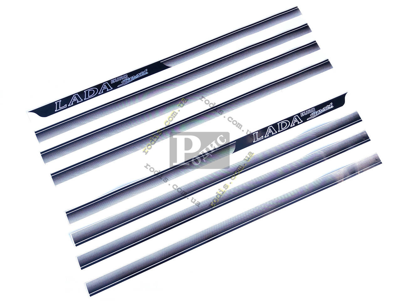 

Наклейка на автомобиль Пороги молдинг Lada Euro Sport, Черный