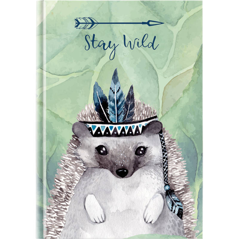 

Блокнот В5 Axent Cuties.Stay Wild твердая обложка (24,5*17 си) 80 л, клетка