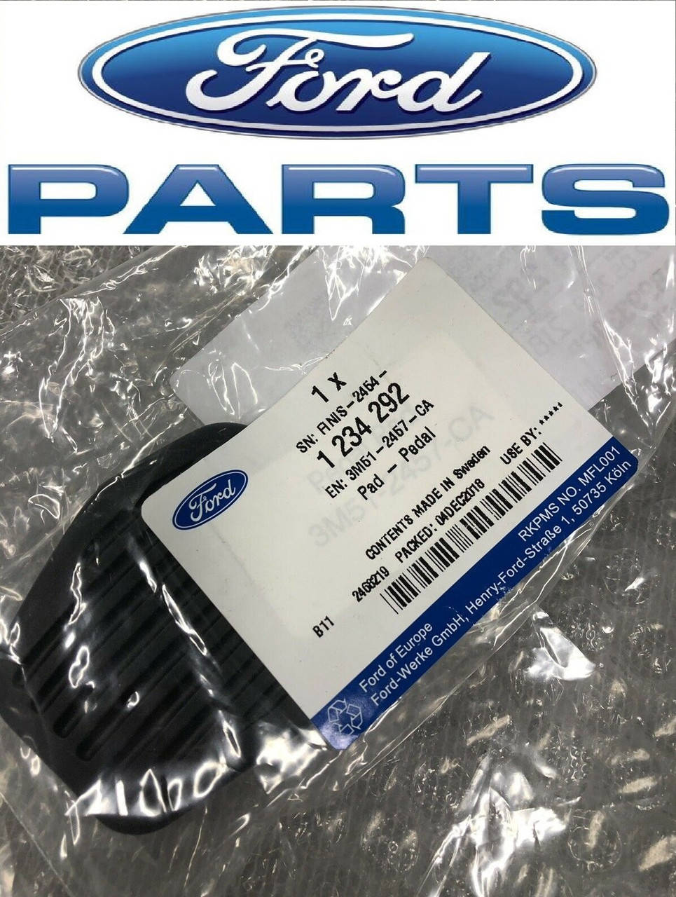 

Накладка педали сцепления Ford Focus Mk2/3 * C-max * Kuga-1234292