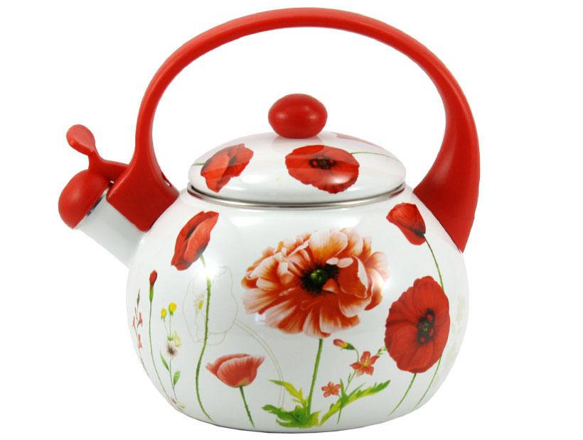 

Емальований чайник Zauberg FT7 12L мак (2.2 л), Красный