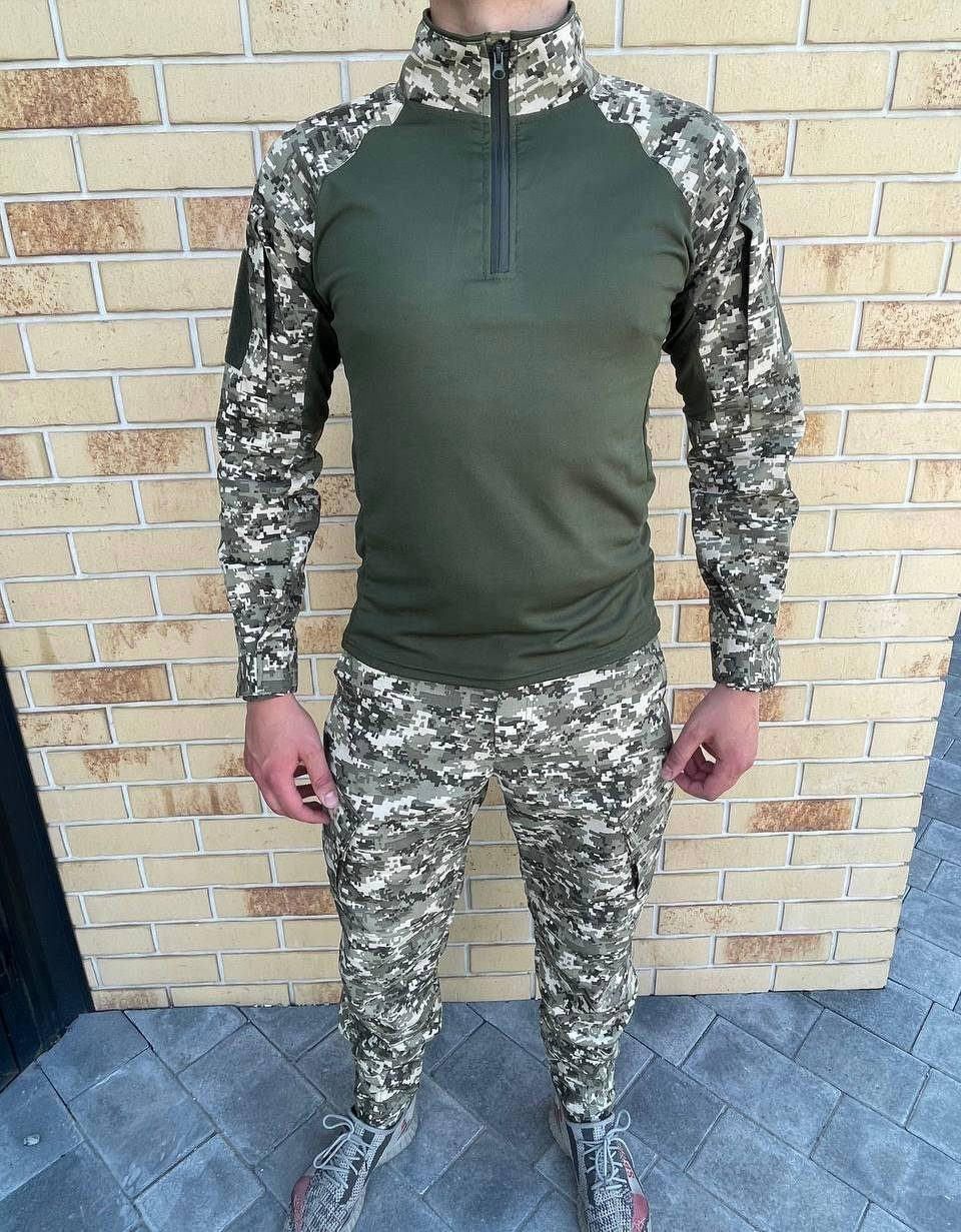 

Костюм армейский летний камуфляж тактический ХL размер \ убакс + штаны пиксель