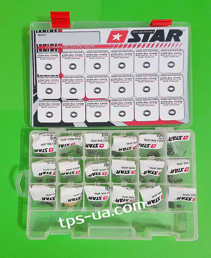 

Шайбы регулировочные STAR 53296 m 7,35 x 3,2