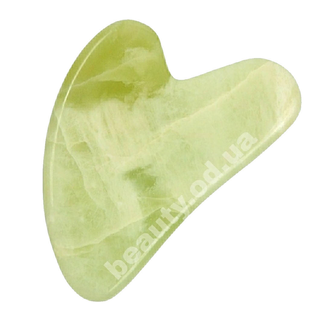 

Скребок "ГуаШа" Облачный нефрит "Сердце"