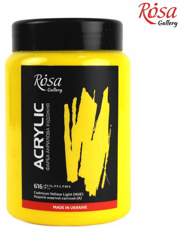 

Краска акриловая, Кадмий желтый светлый, 400мл, ROSA Gallery