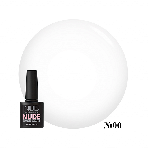 

NUDE Base Coat NUB База каучукова для ногтей 08 мл № 00