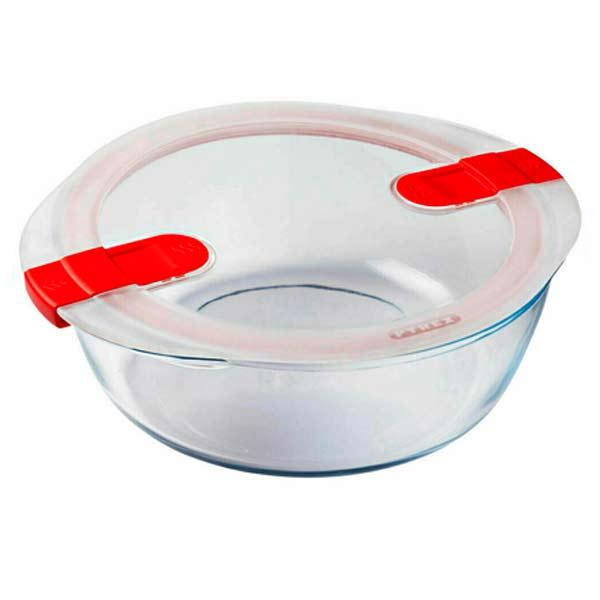 

Форма термостекло круглая 26х23х8см,2,3л с вакуумной крышкой COOK&HEAT PYREX