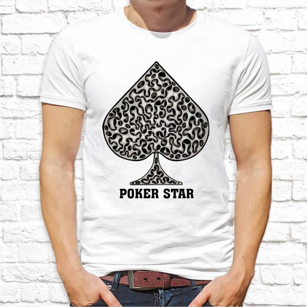 

Мужская футболка с принтом Пика "Poker star" Push IT