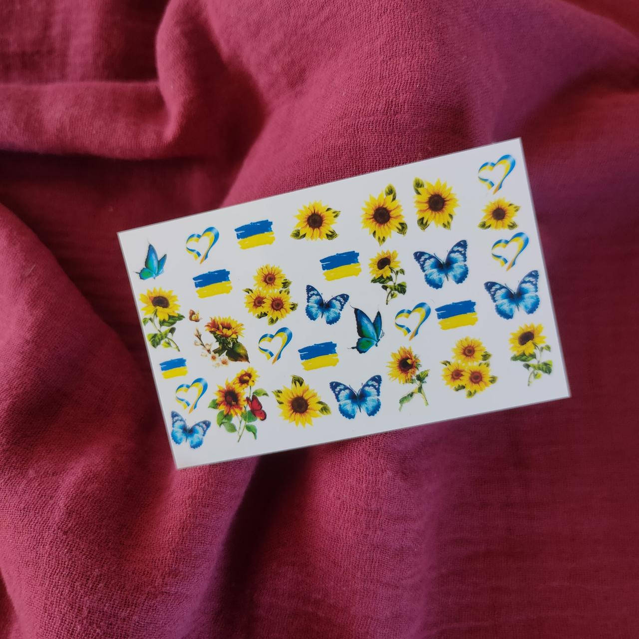 

Слайдери для нігтів Я Українка, Разные цвета