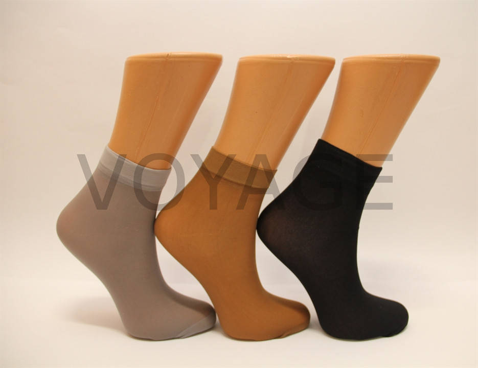 

Женские носки с капрона черный