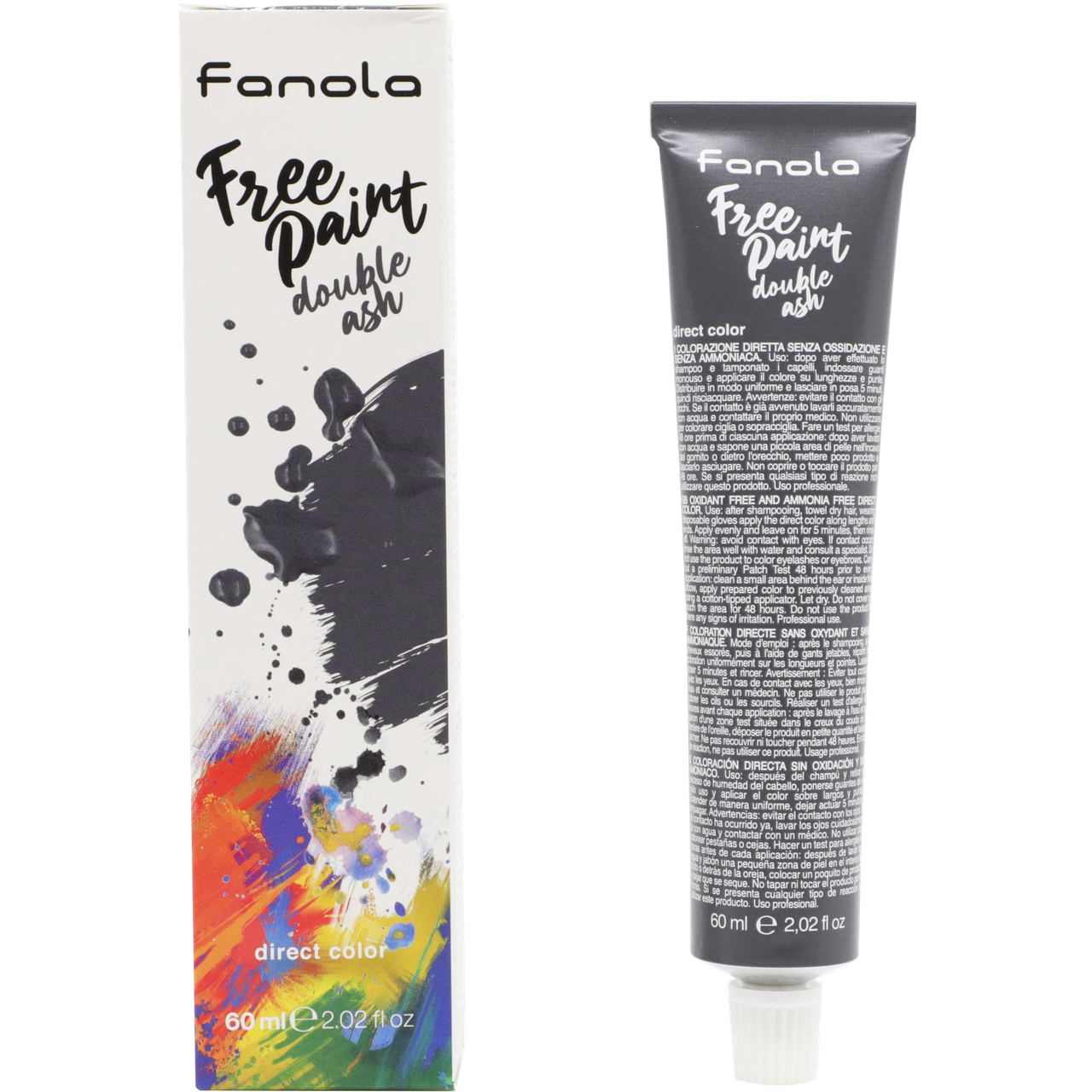 

Фарба для волосся Fanola Free Paint подвійний попіл 60 мл