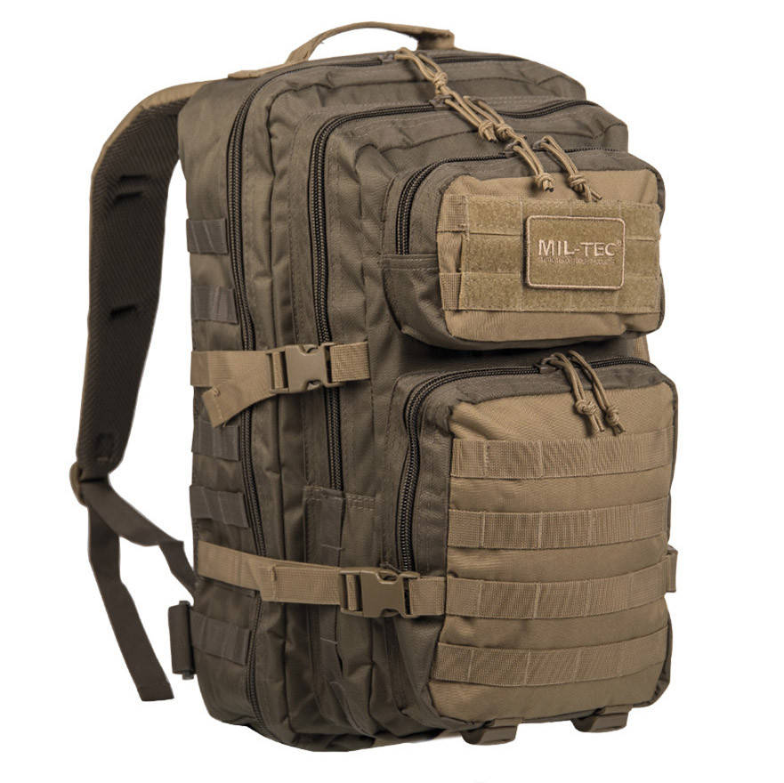 

Большой рюкзак Mil-Tec Assault Pack Large 36 л Ranger Green/Coyote, Койот