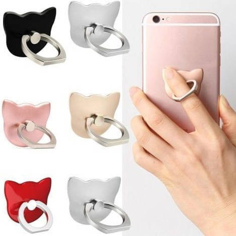 

Держатель Кольцо для Смартфона (форма кошки) Металлическое