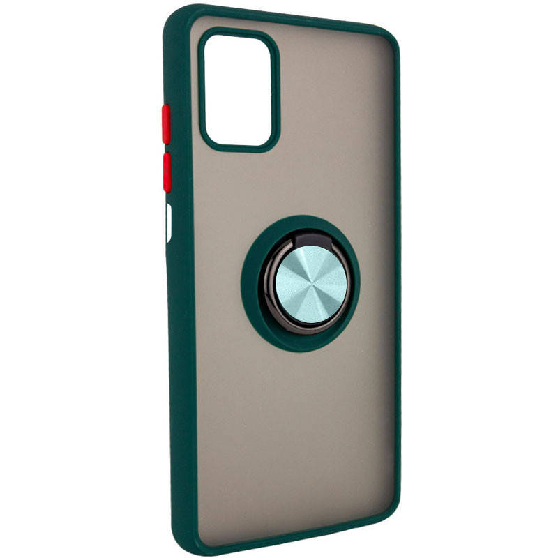 

TPU+PC чехол Deen ColorEdgingRing for Magnet для ZTE Blade V30, Голубой