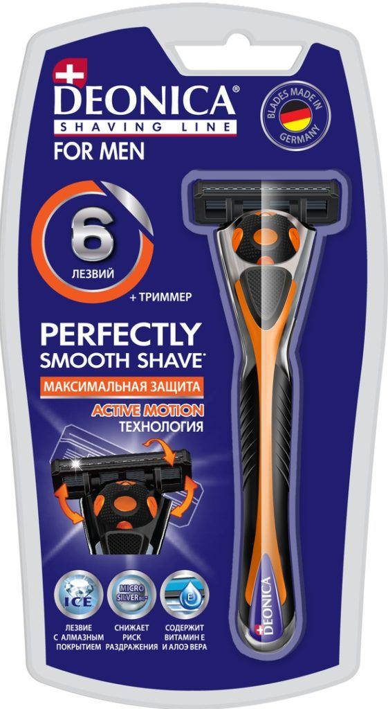 

DEONICA FOR MEN бритва безопасная (6 лезвий) со сменной кассетой