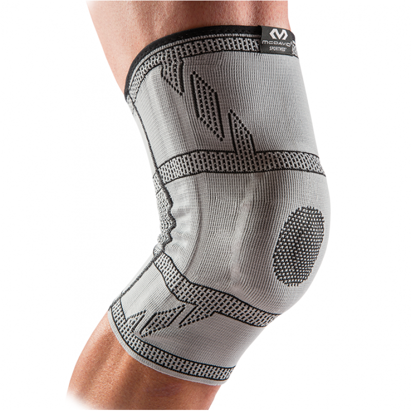 

Бандаж коленный эластичный с силиконовым кольцом для надколенника McDAVID Elastic Knee Sleeve