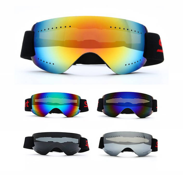 

Ультралёгкая горнолыжная гибкая ударопрочная маска-очки с UV защитой и для мото / вело