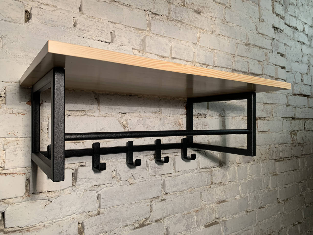 

Вешалка лофт для одежды настенная