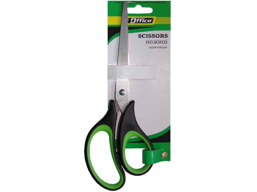 

Ножиці 21см універсальні ергономічні гумові ручки 4-368 ТМ 4OFFICE