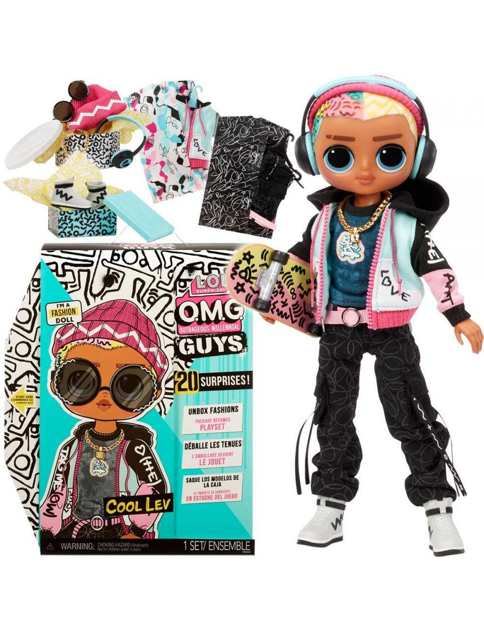 

Кукла ЛОЛ ОМГ Мальчик Бойфренд Оригинал LOL Surprise OMG Guys Fashion Doll Cool Lev
