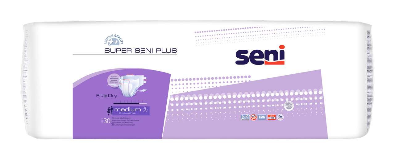 

Подгузники для взрослых Seni Super Plus Medium 30 шт