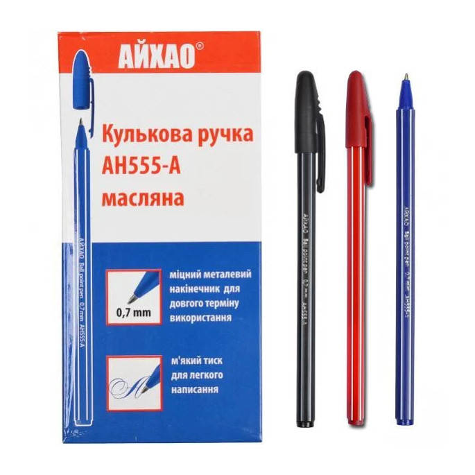 

Ручка Leader 555 черная 0,7мм