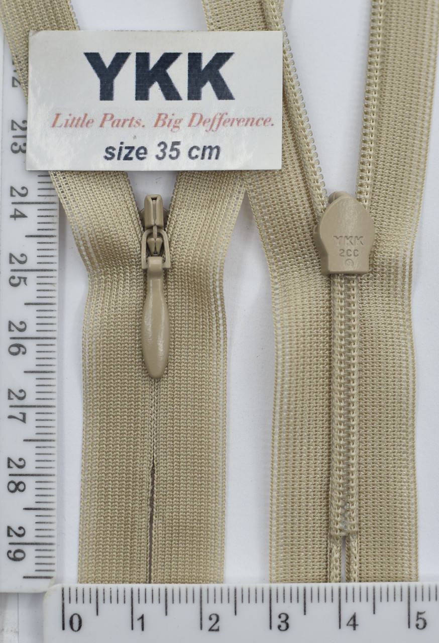 

Молния спираль №2 YKK Япония потайная нейлон 35см ( 085) уп=5шт, Черный