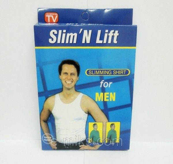 

Коректирующая майка Slim-n-Lift мужская, майка Слим энд Лифт и