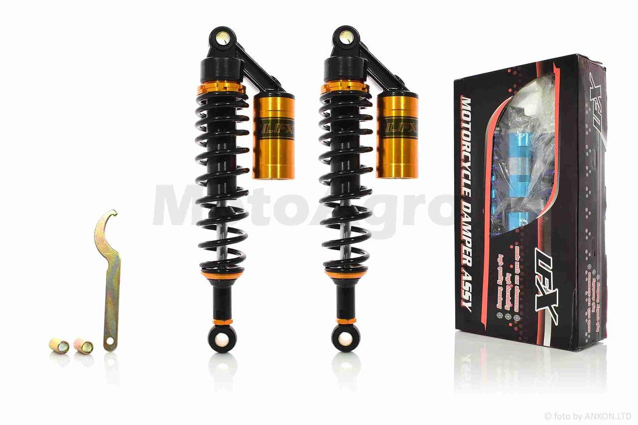 

Амортизаторы задние Delta 340mm, газомаслянные, с подкачкой, черные "LFX"