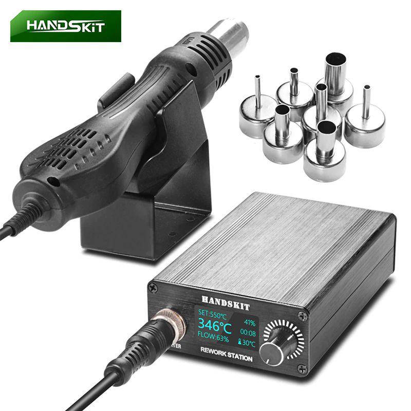 

Термовоздушная микропаяльная станция HandsKit STM858 OLED, c дисплеем