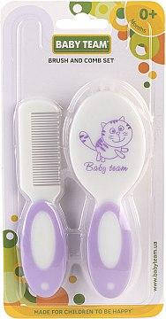 

Набор расческа и щетка из натуральной щетины Baby Team