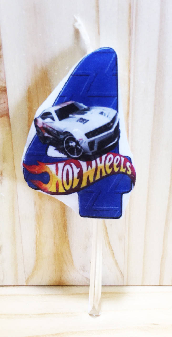 

Свечи цифры (5см) с картинкой "Хот Вилс / Hot Wheels"- 4