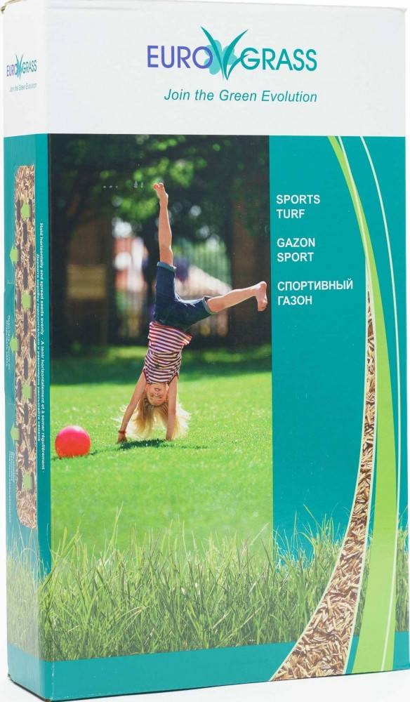 

Газонная трава Спортивная 1кг, Euro Grass (картонная коробка), Красный